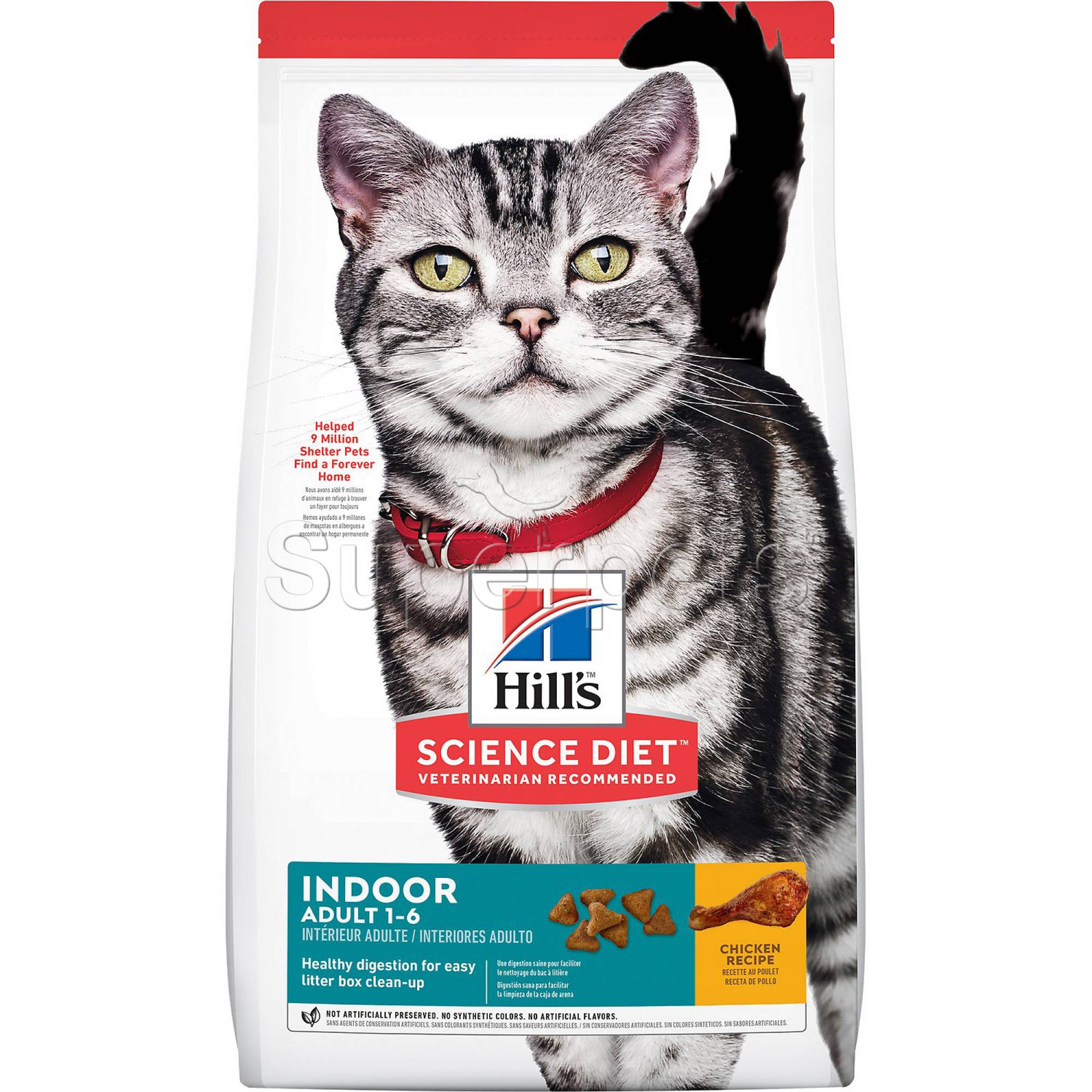 Science Diet - Cat Adult 1-6 Years - INDOOR Chicken Recipe 3.5lb / 1.6kg (5532)Superpets Trading