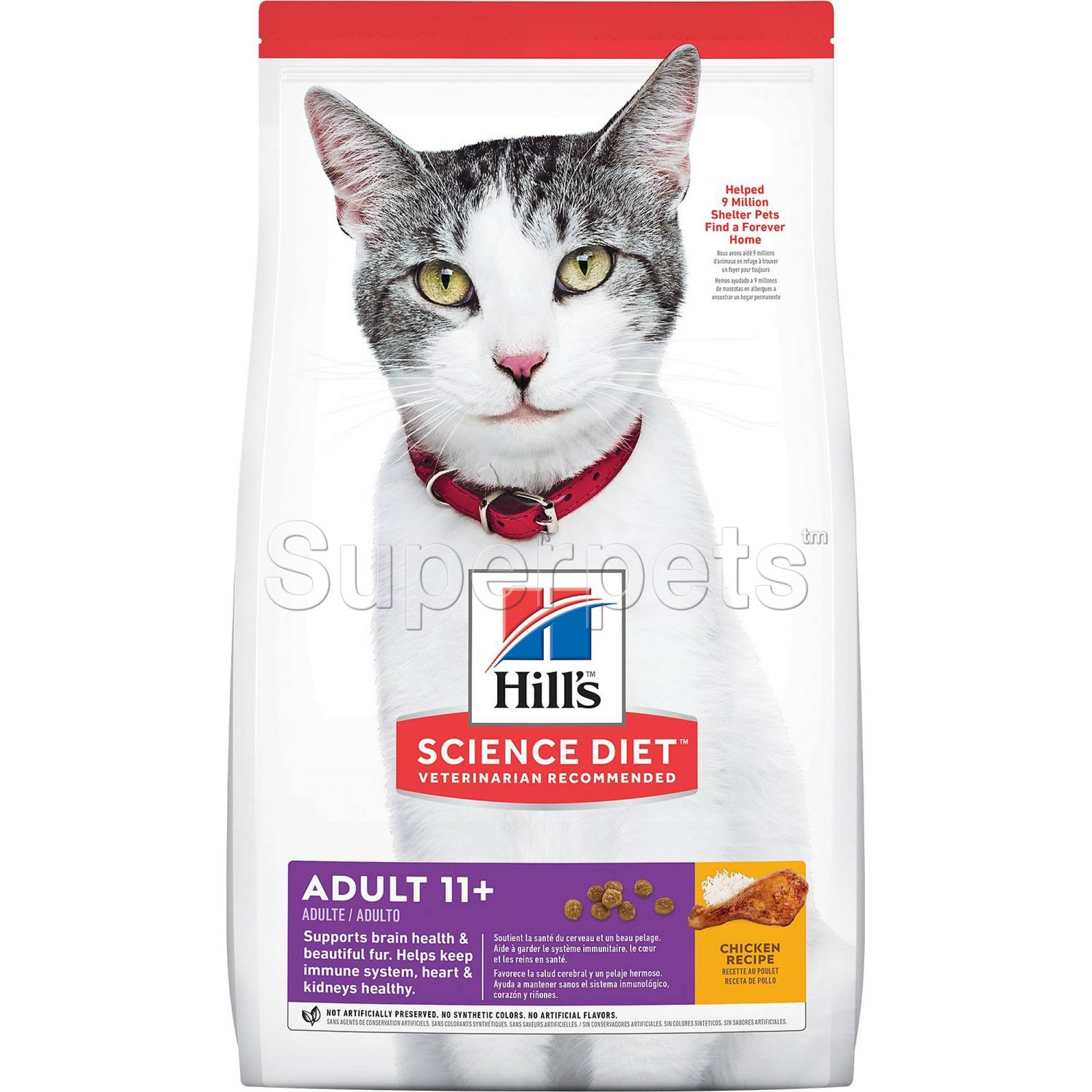 Science Diet - Cat Adult 11+ Years - SENIOR AGE DEFYING Chicken Recipe 3.5lb / 1.6kg (1462)CatsSuperpets Trading
