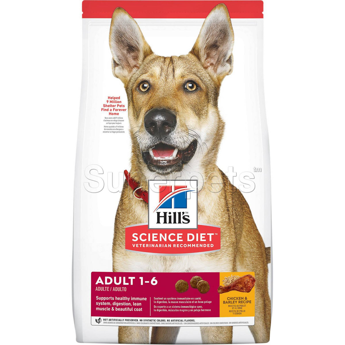 Science Diet - Dog Adult 1-6 Years - Chicken & Barley 3kg (6486HG)Superpets Trading