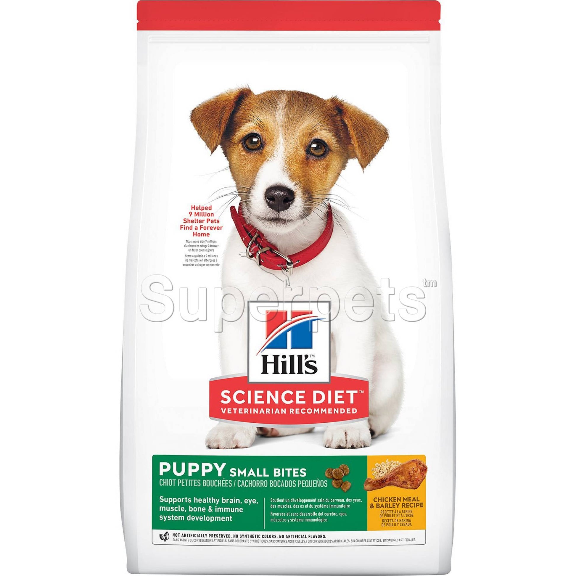 Science Diet - Dog Puppy < 1 Year - SMALL BITES Chicken Meal & Barley Recipe 4.5lb / 2kg (7139)DogsSuperpets Trading