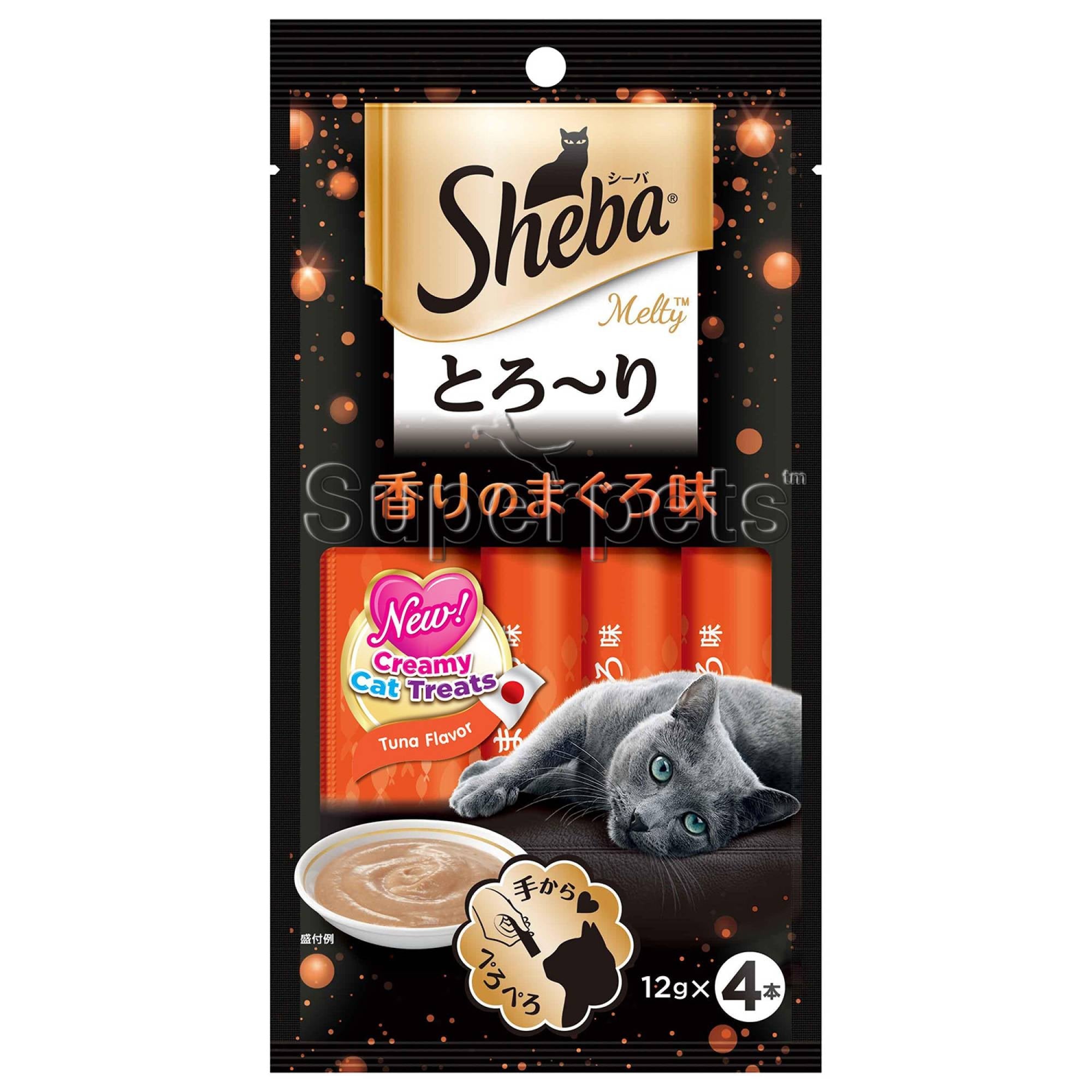 Sheba - Melty Creamy Cat Treats - Tuna Flavor 12g x 4CatsSuperpets Trading