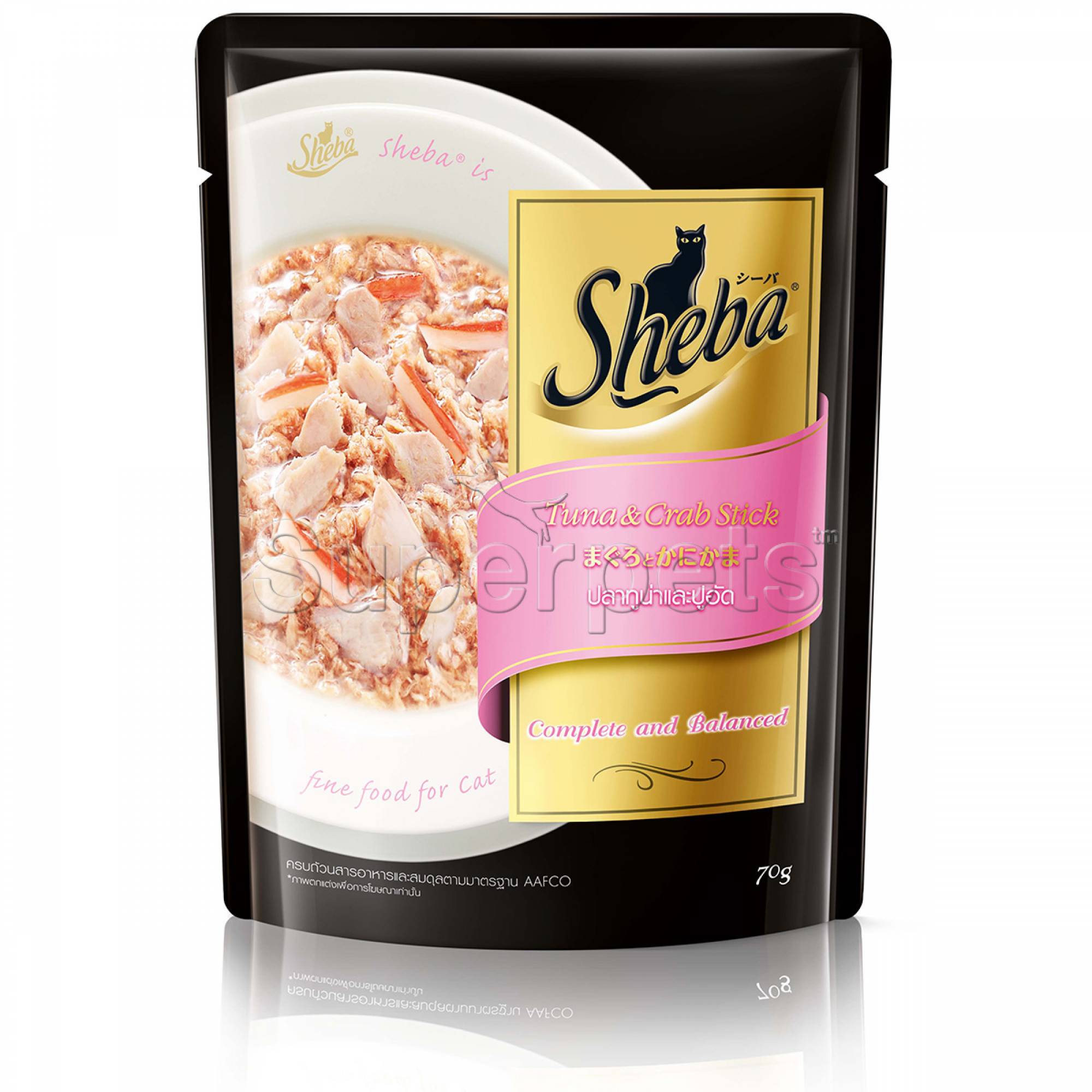 Sheba - Pouch - Tuna & Crab Stick 70gSuperpets Trading