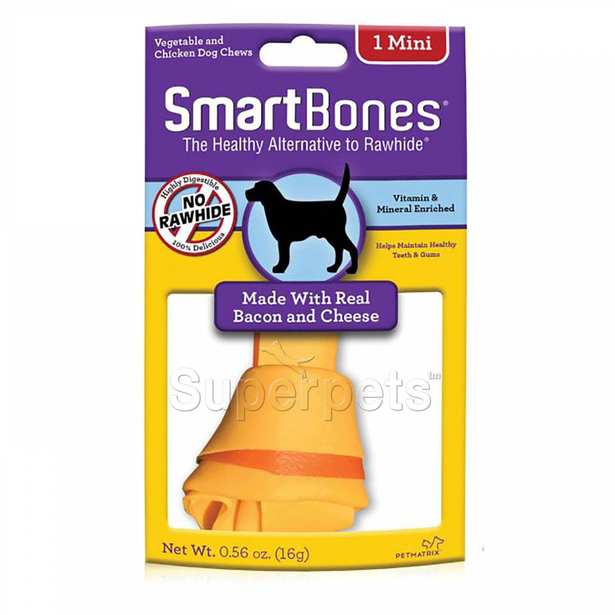 SmartBones Bacon & Cheese Mini 1pcs 16gSuperpets Trading