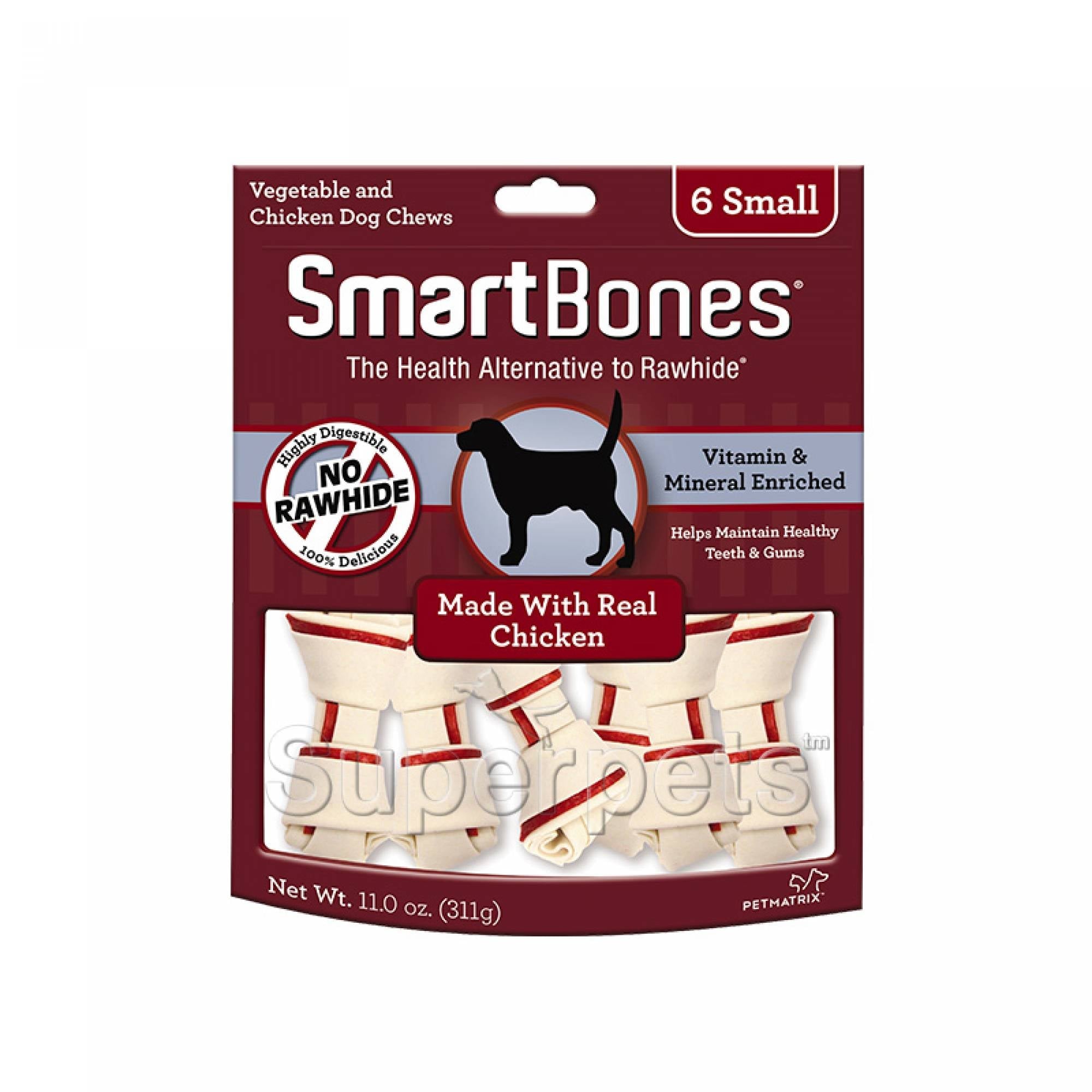 SmartBones Chicken Small 6pcs 311gDogsSuperpets Trading