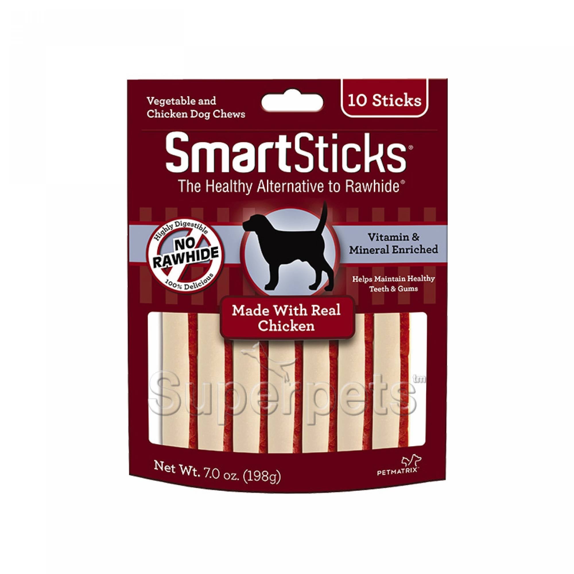 SmartBones Chicken Sticks 10pcs 198gDogsSuperpets Trading