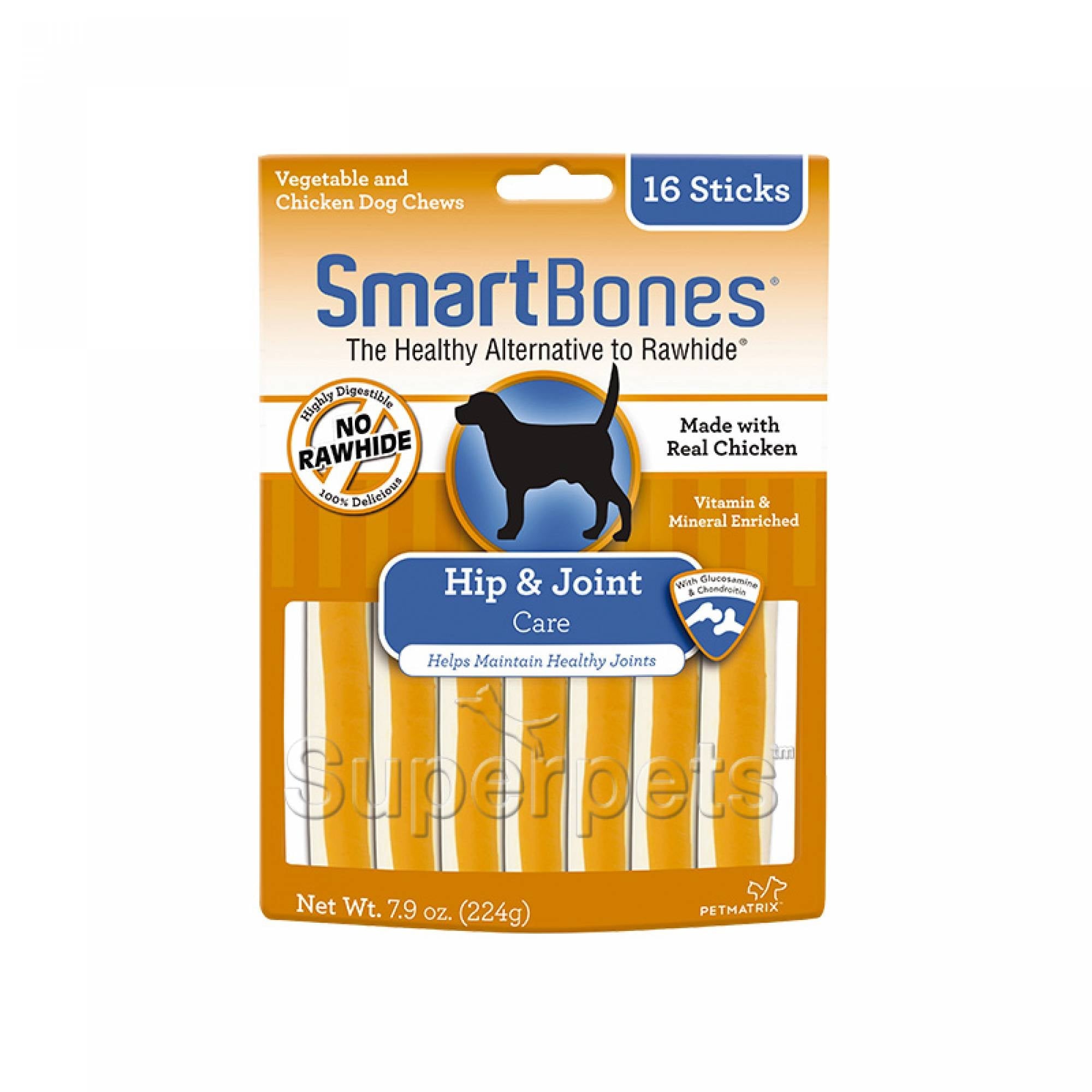 SmartBones Functional Sticks Hip & Joints 16pcs 224gDogsSuperpets Trading