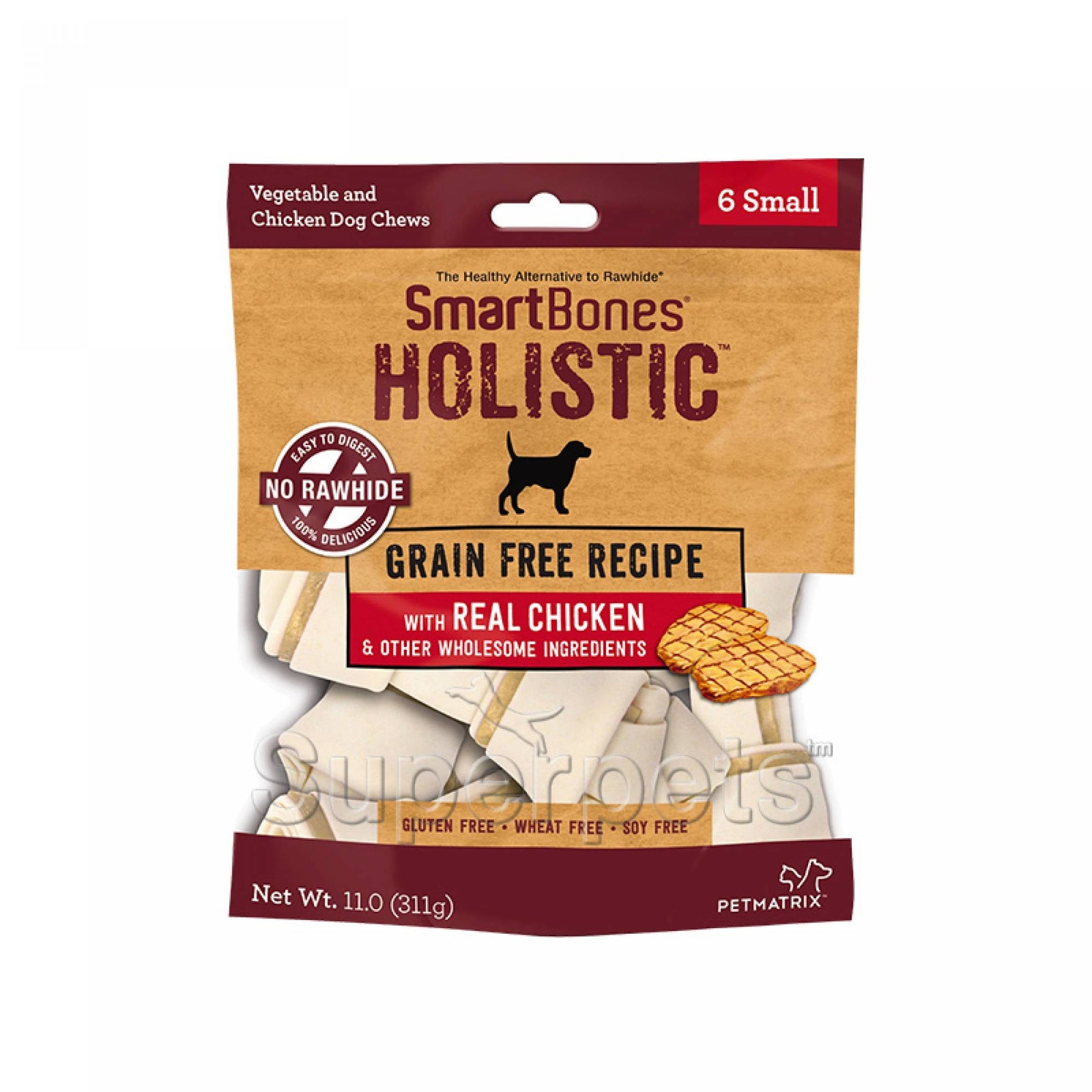 SmartBones Holistic Chicken Small 6pcs 311gDogsSuperpets Trading