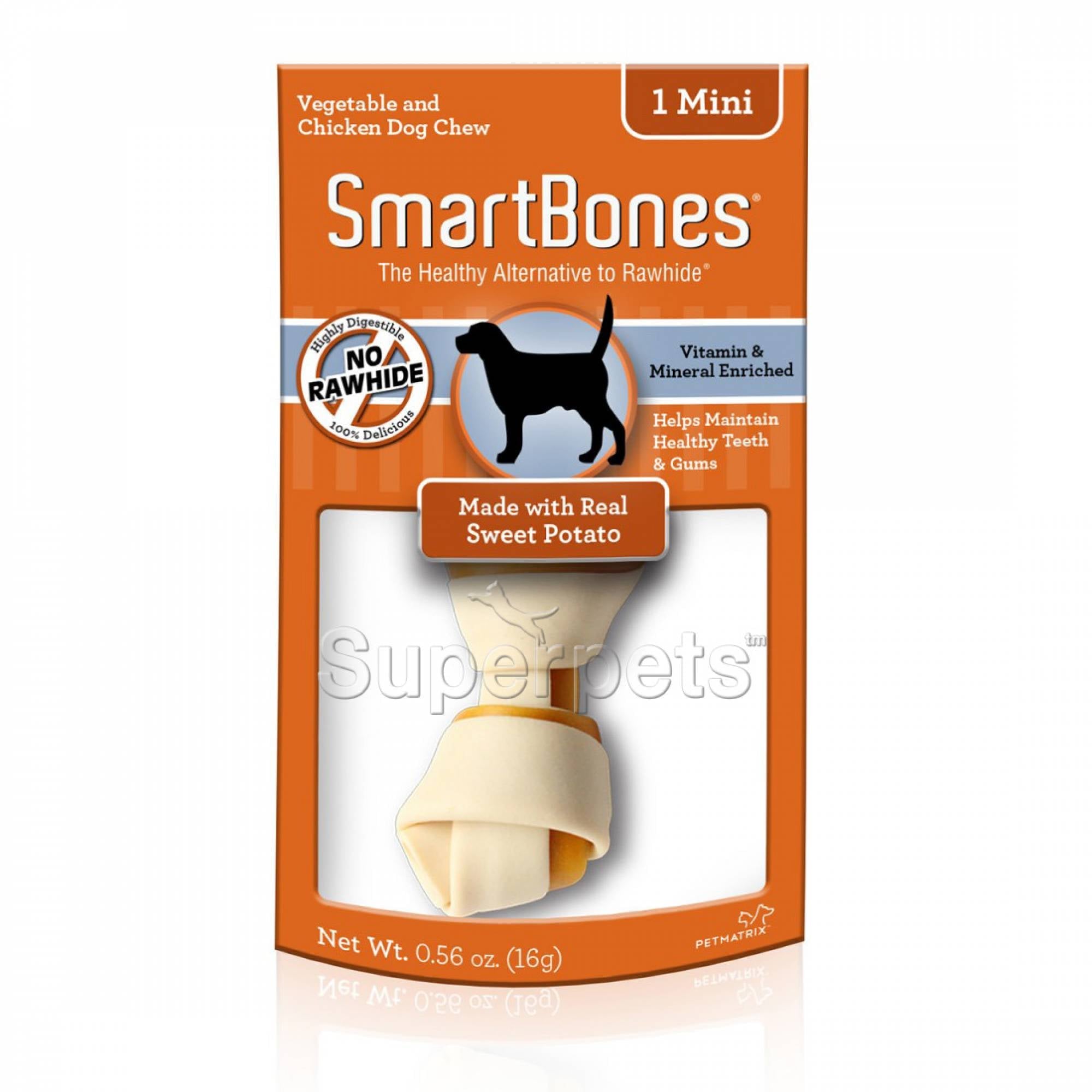 SmartBones Sweet Potato Mini 1pcs 16gDogsSuperpets Trading
