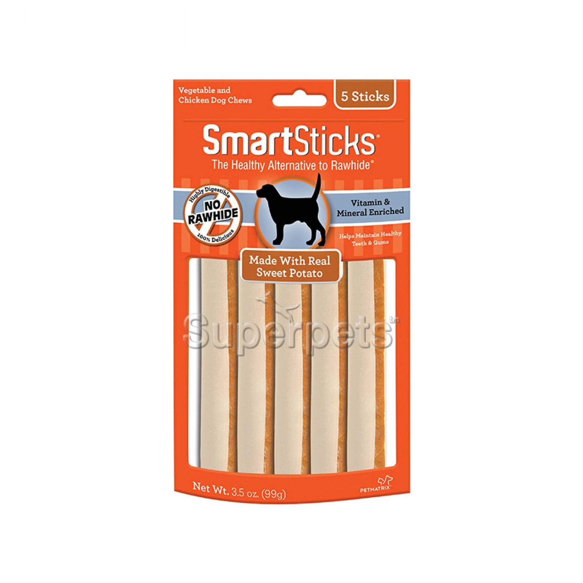 SmartBones Sweet Potato Sticks Mini 5pcs 100gSuperpets Trading