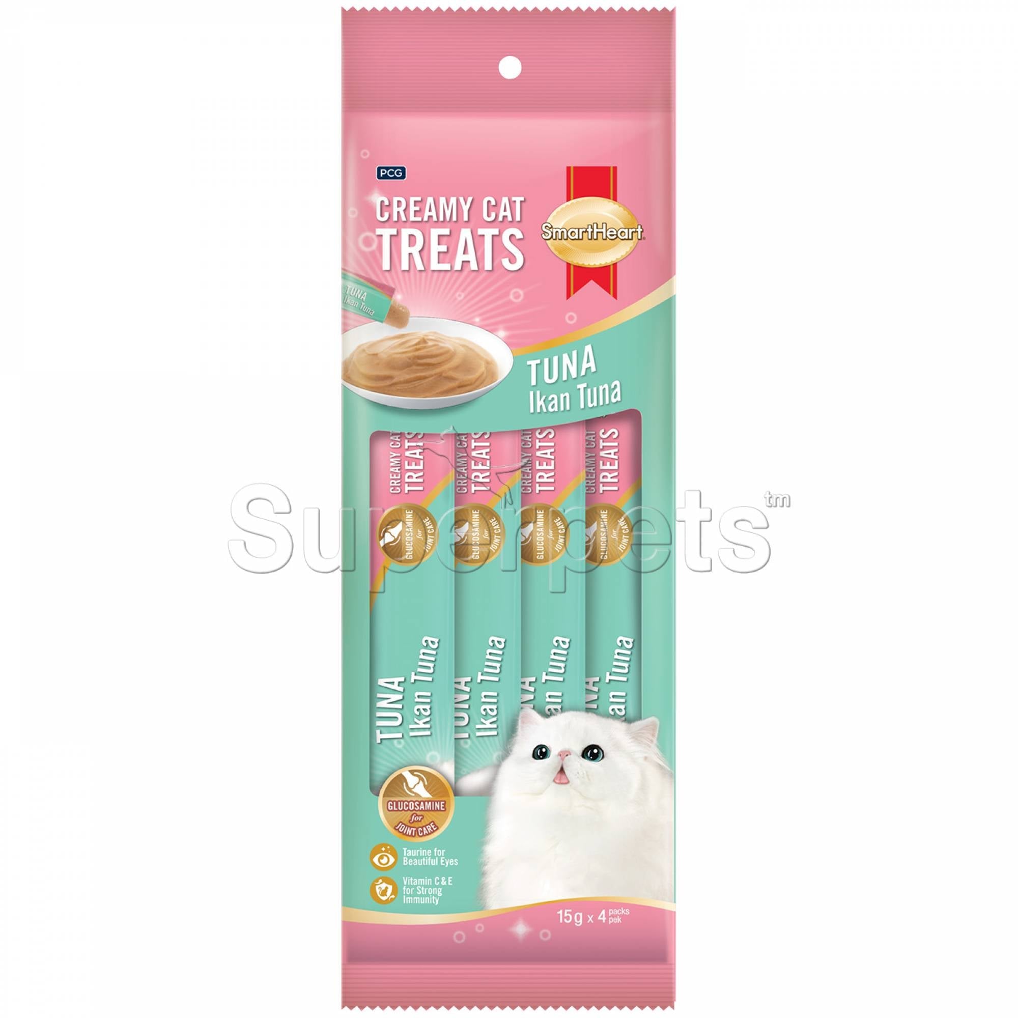 SmartHeart Cat Creamy Tuna 15gx4Superpets Trading