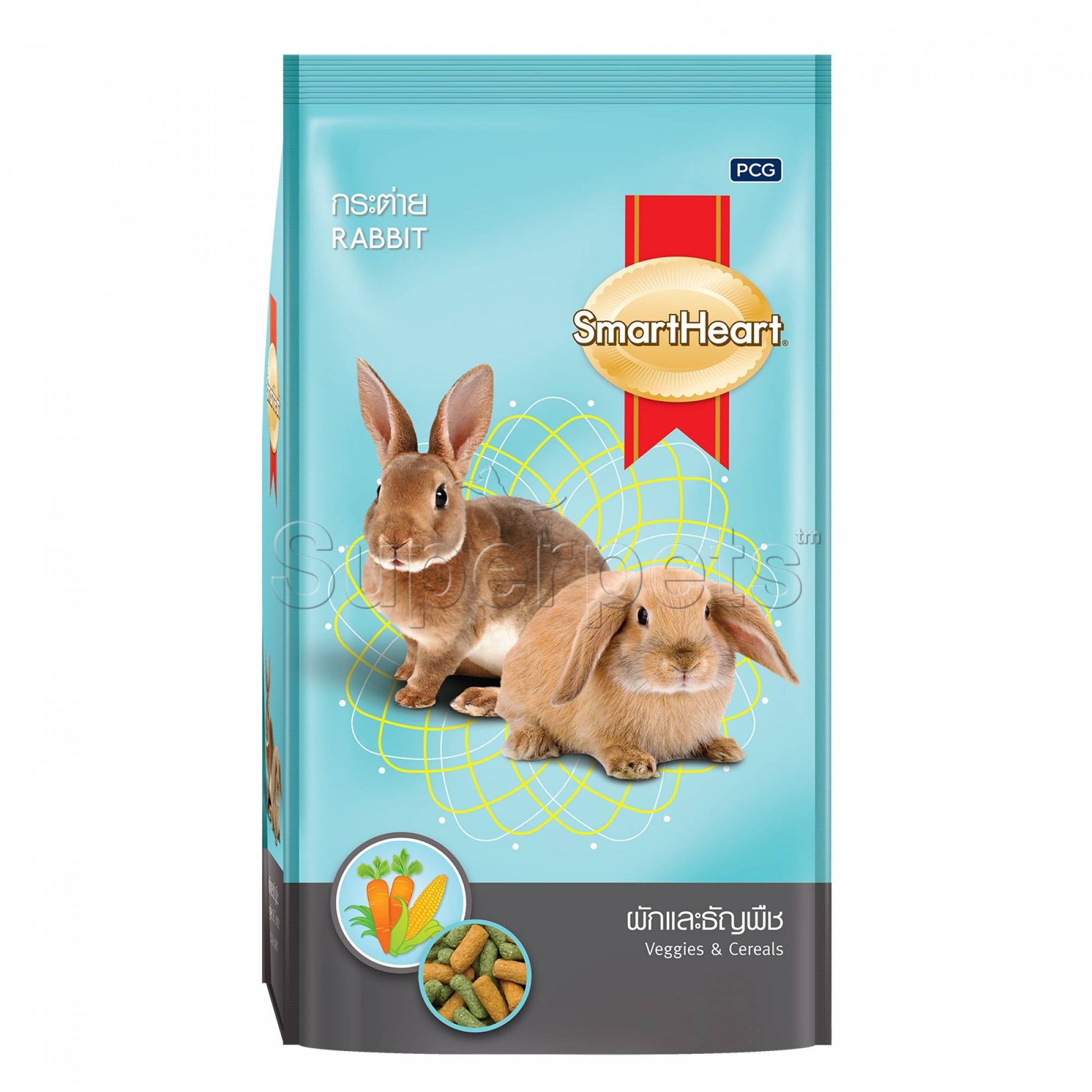 SmartHeart Rabbit Food Veggies & Cereals Flavor 1kgSuperpets Trading