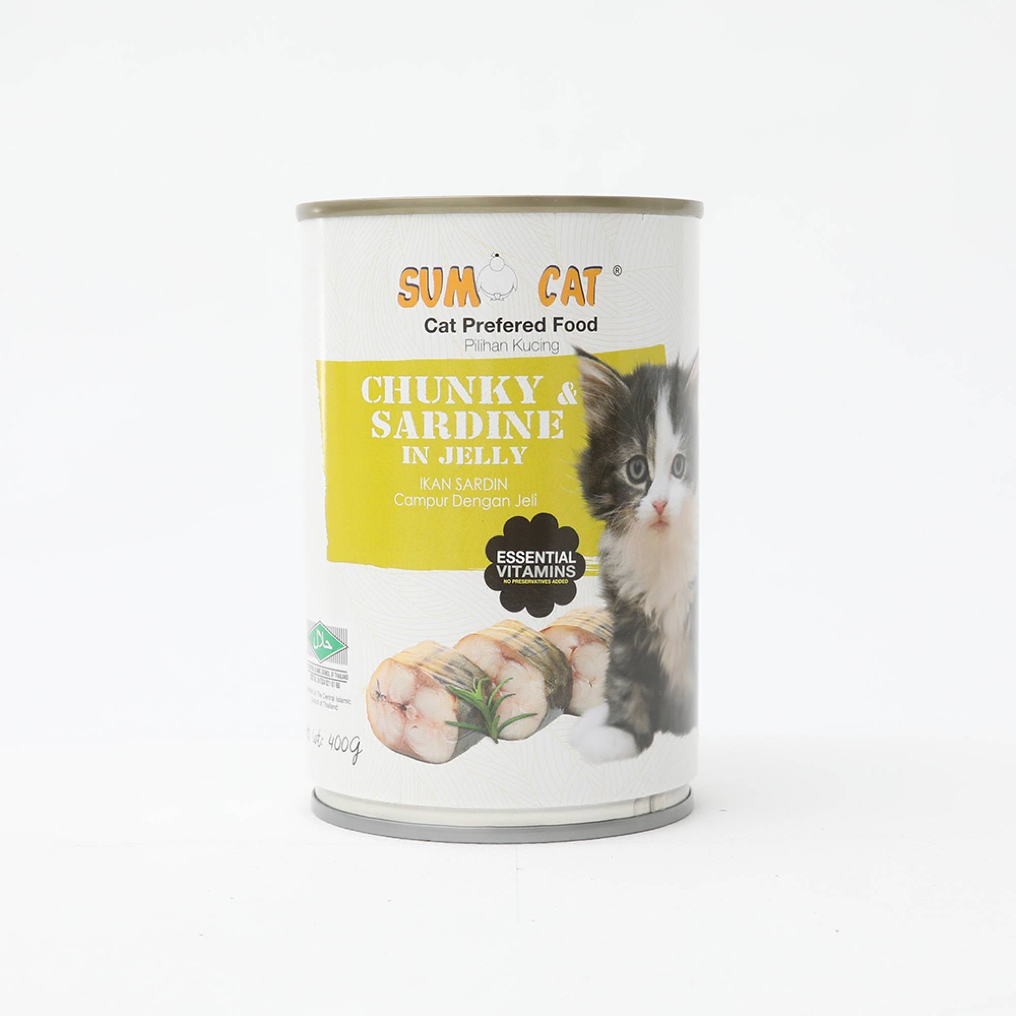 Sumo Cat - Chunky Sardine in Jelly 400gSuperpets Trading