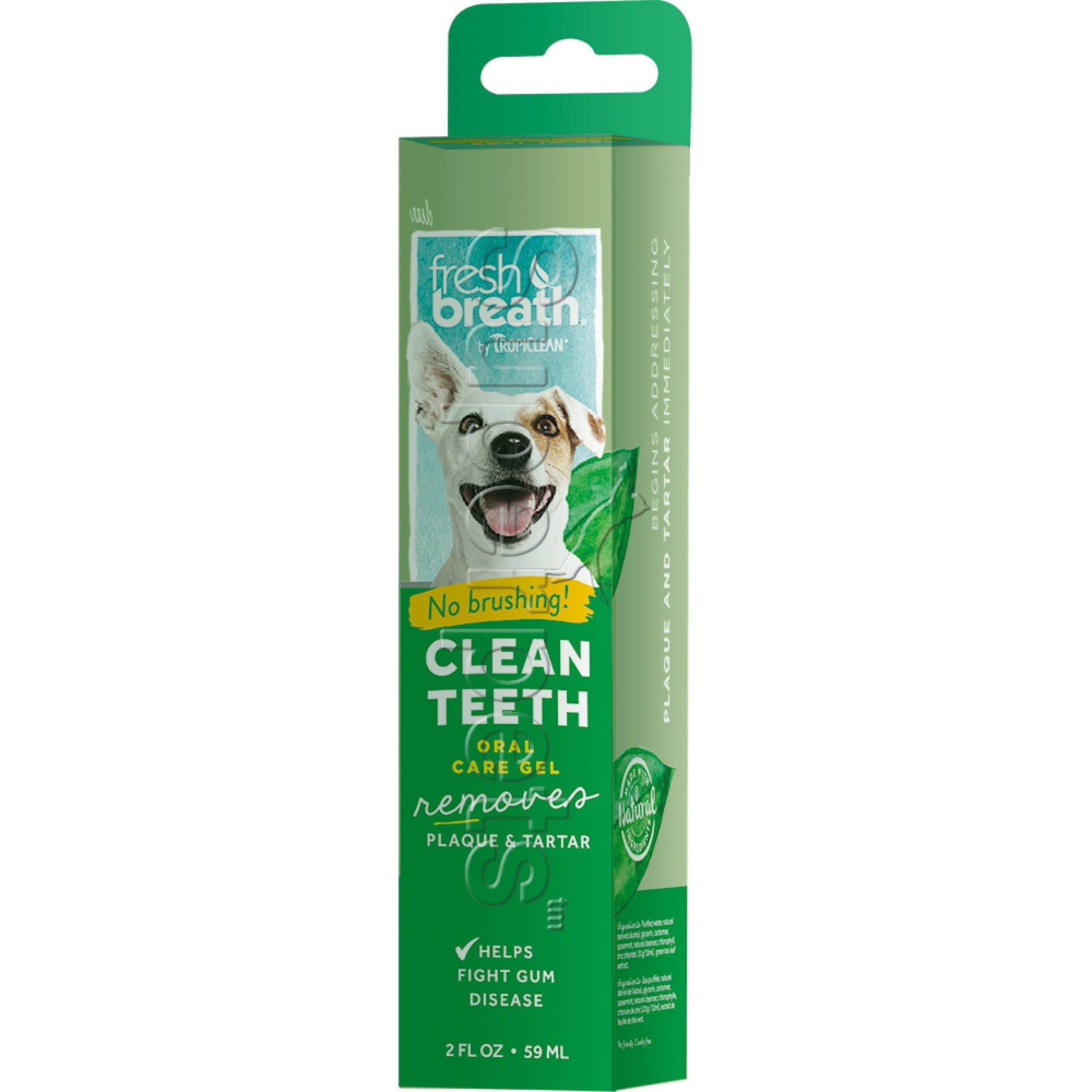 Tropiclean FRESH BREATH Clean Teeth Oral Care Gel for Dogs 2oz (59ml)Superpets Trading