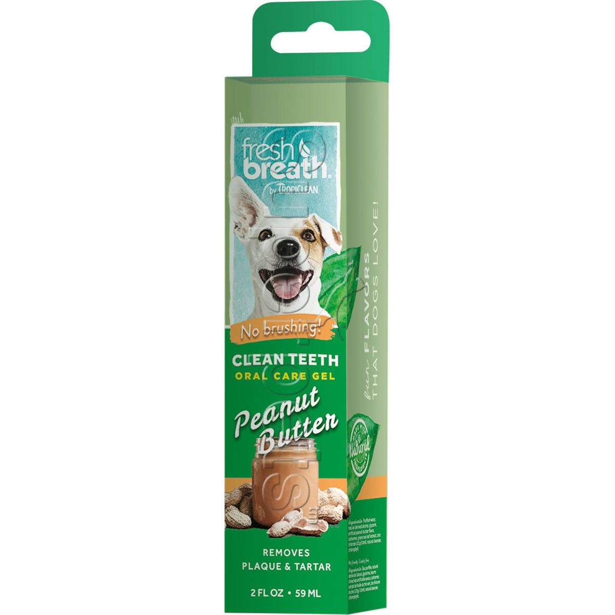 Tropiclean FRESH BREATH Clean Teeth Oral Care Gel for Dogs - Peanut Butter 2oz (59ml)Superpets Trading