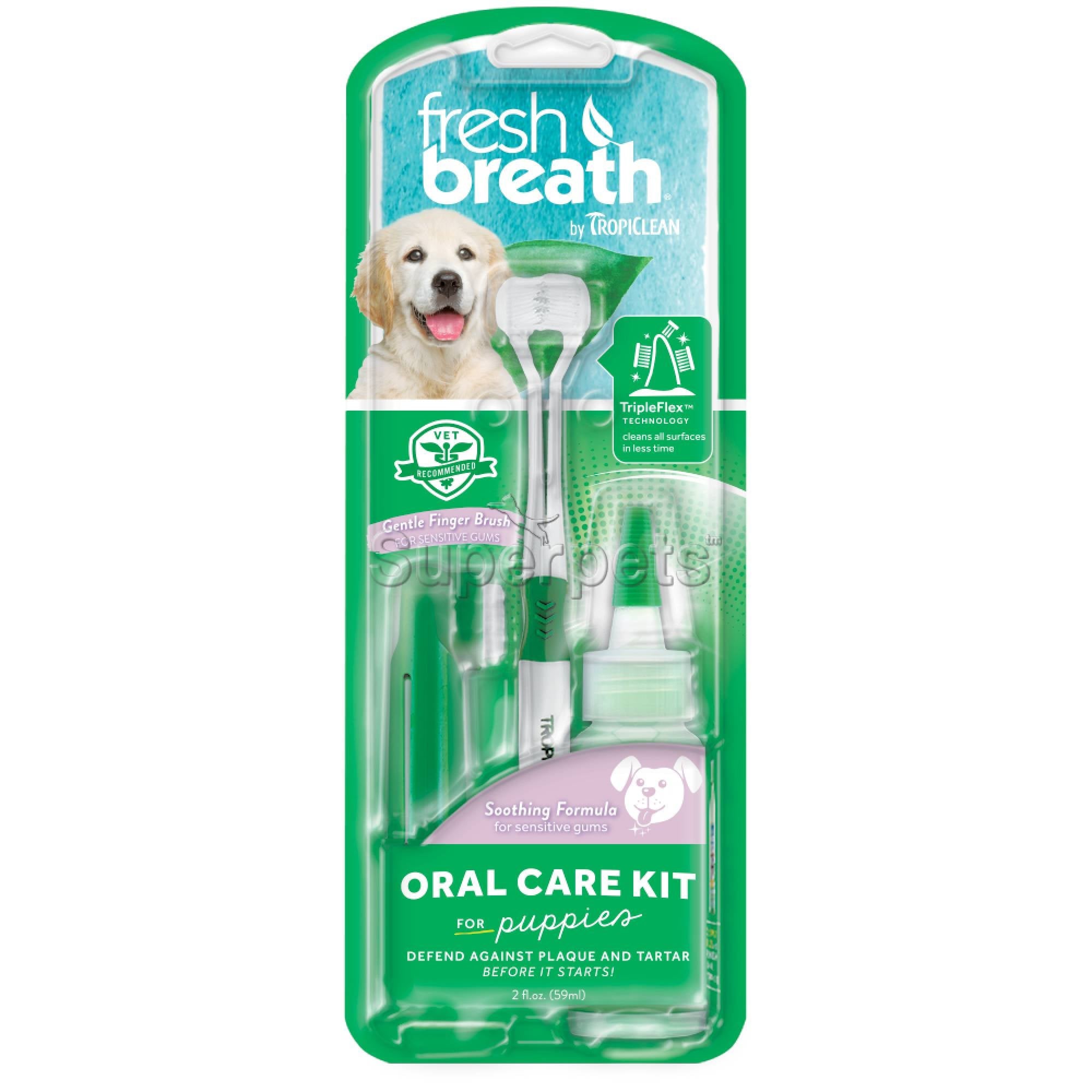 Tropiclean FRESH BREATH Oral Care Kit for Puppies 2oz (59ml)Superpets Trading