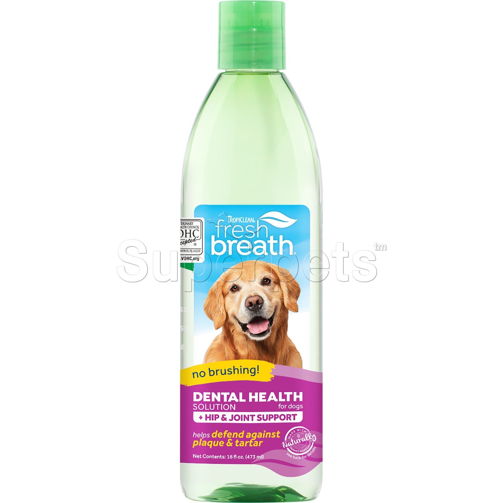 Tropiclean FRESH BREATH Oral Care Water Additive for Dogs - Hip & Joint 16oz (473ml)Superpets Trading