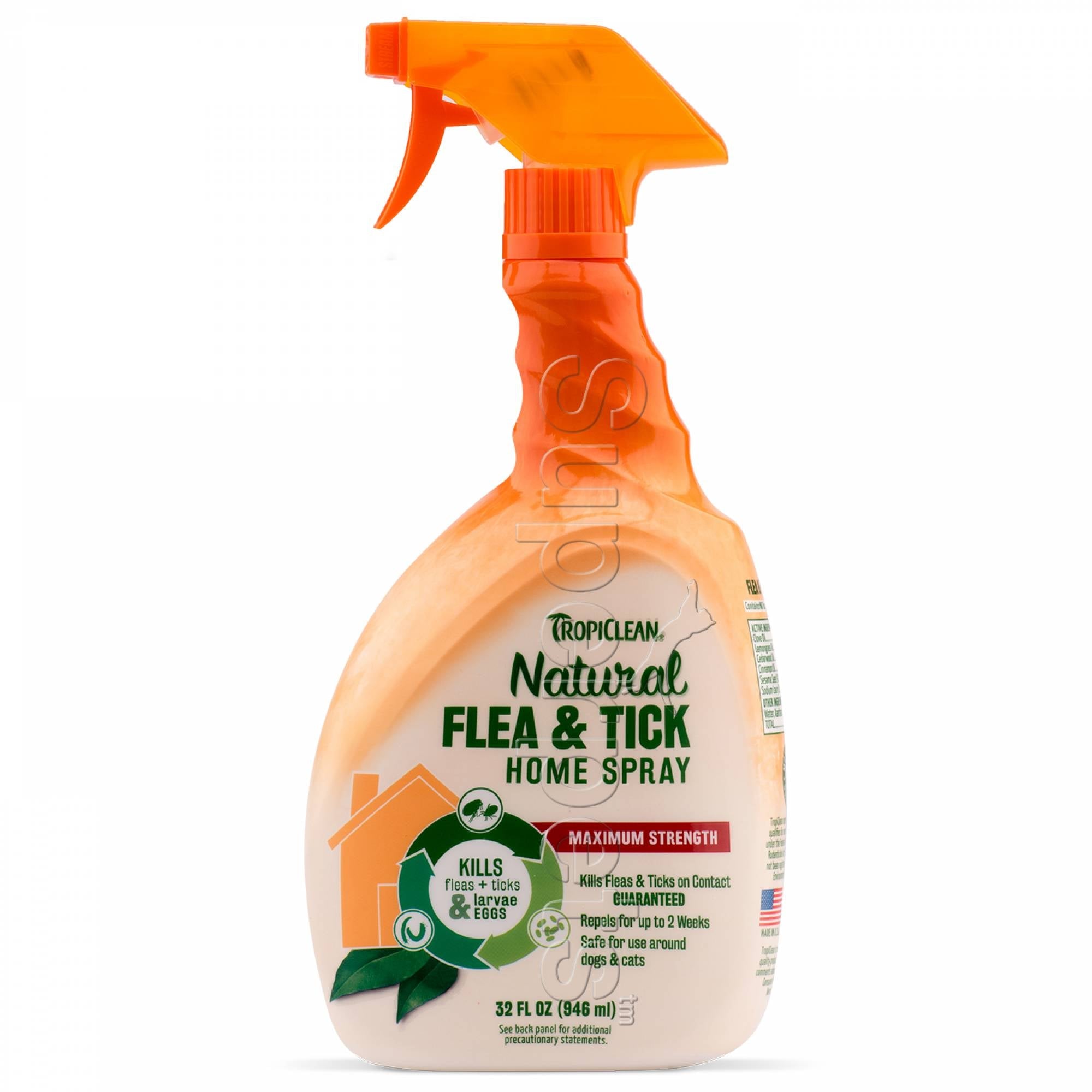 Tropiclean Natural Flea & Tick Home Spray Maximum Strength 32oz (946ml)Superpets Trading