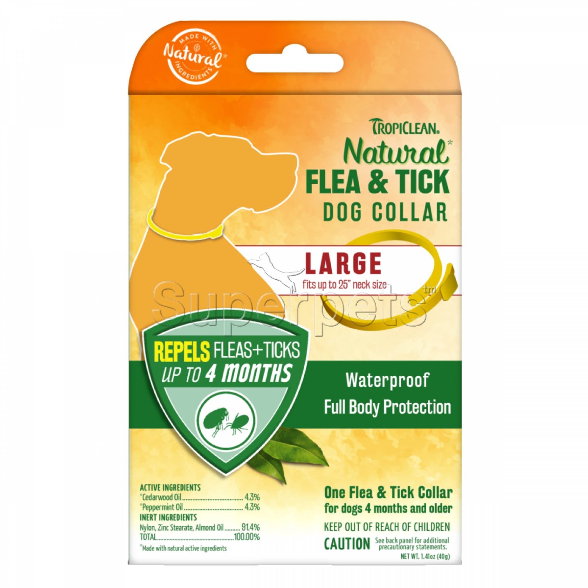 Tropiclean Natural Flea & Tick Large Collar for DogsSuperpets Trading