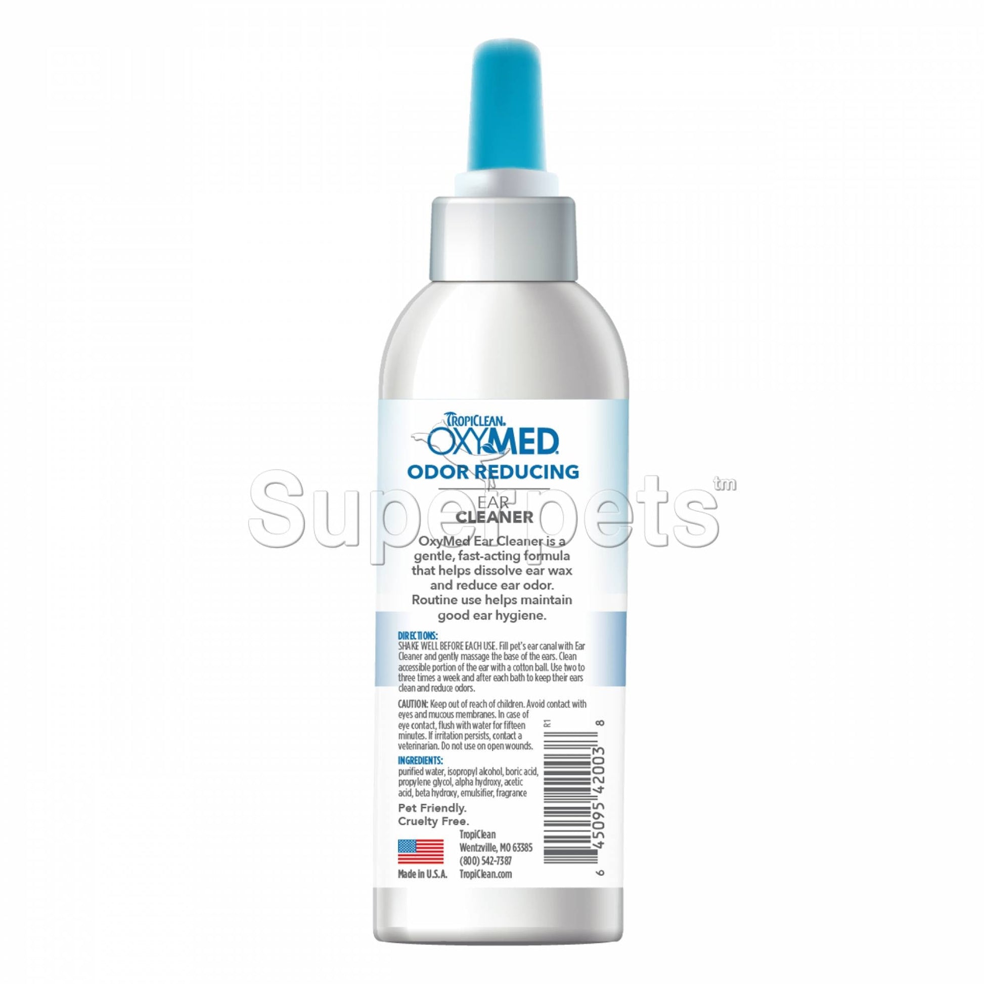 Tropiclean OxyMed Ear Cleaner 4oz (118ml)Superpets Trading