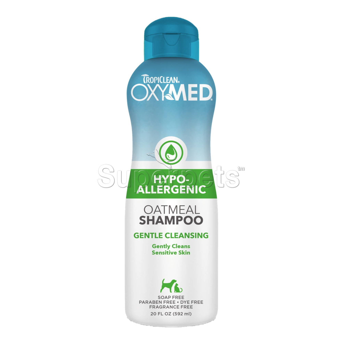 Tropiclean OxyMed Hypo-allergenic Oatmeal Shampoo 20oz (592ml)Superpets Trading