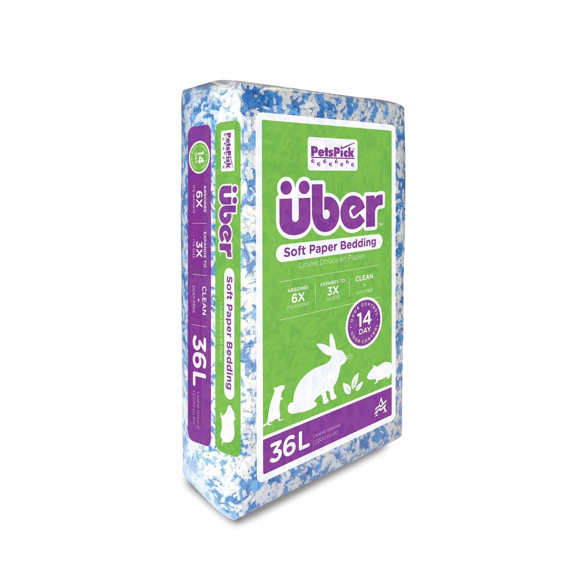 PetsPick - Uber Blue/White Bedding 36L