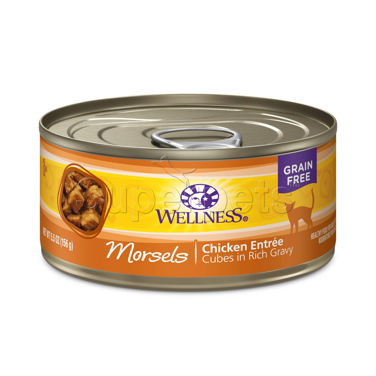 Wellness - Cat Complete Health Grain-Free 156g Morsels Chicken Entree Cubes in Rich GravySuperpets Trading