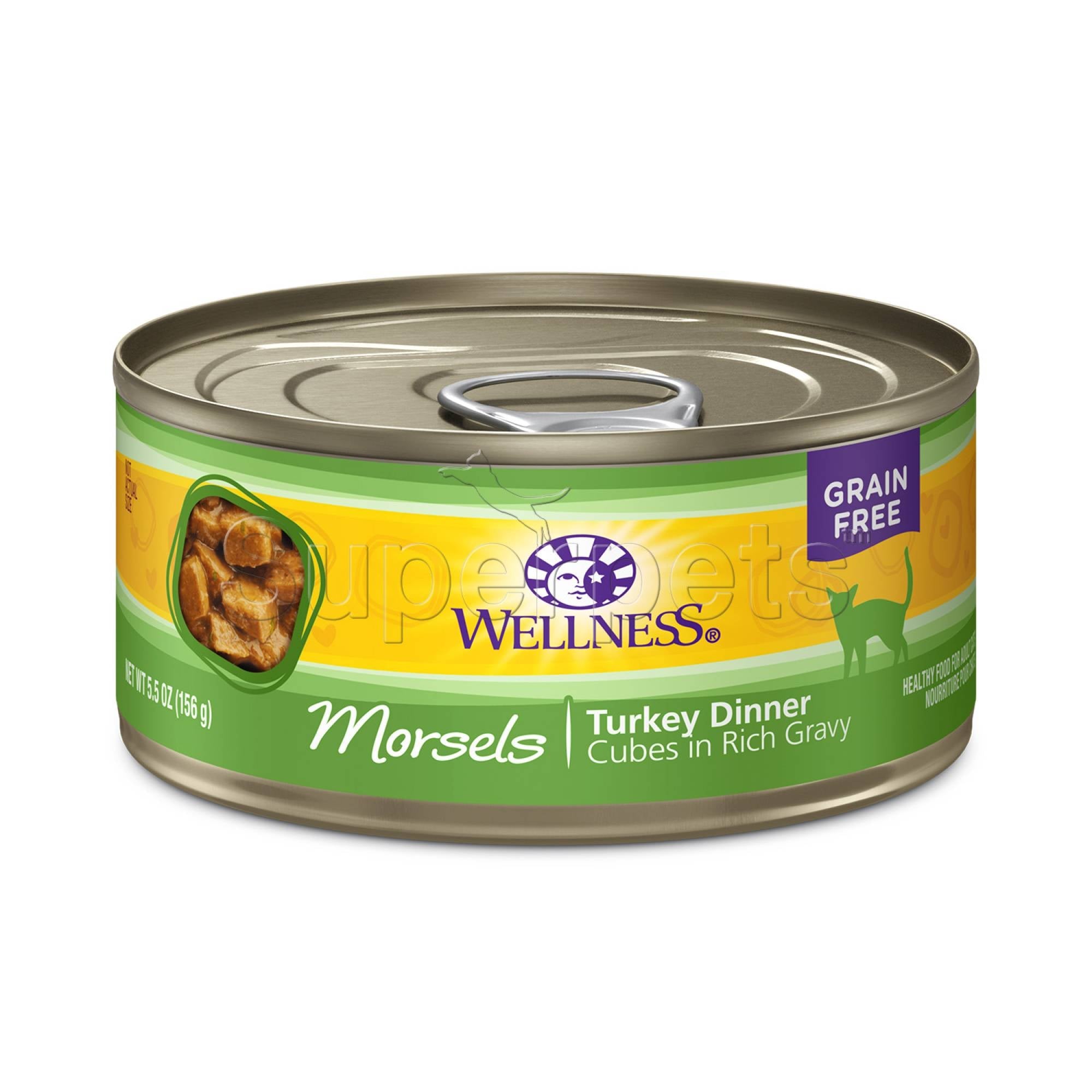 Wellness - Cat Complete Health Grain-Free 156g Morsels Turkey Dinner Cubes in Rich GravySuperpets Trading