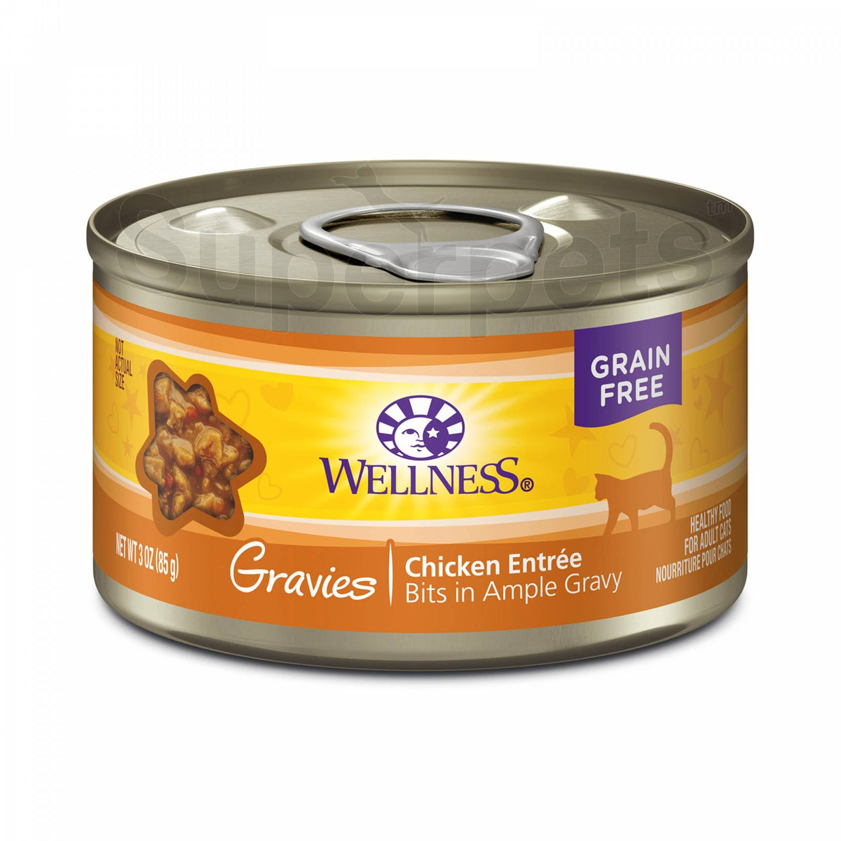 Wellness - Cat Complete Health Grain-Free 85g Gravies Chicken Entree Bits in Ample GravySuperpets Trading