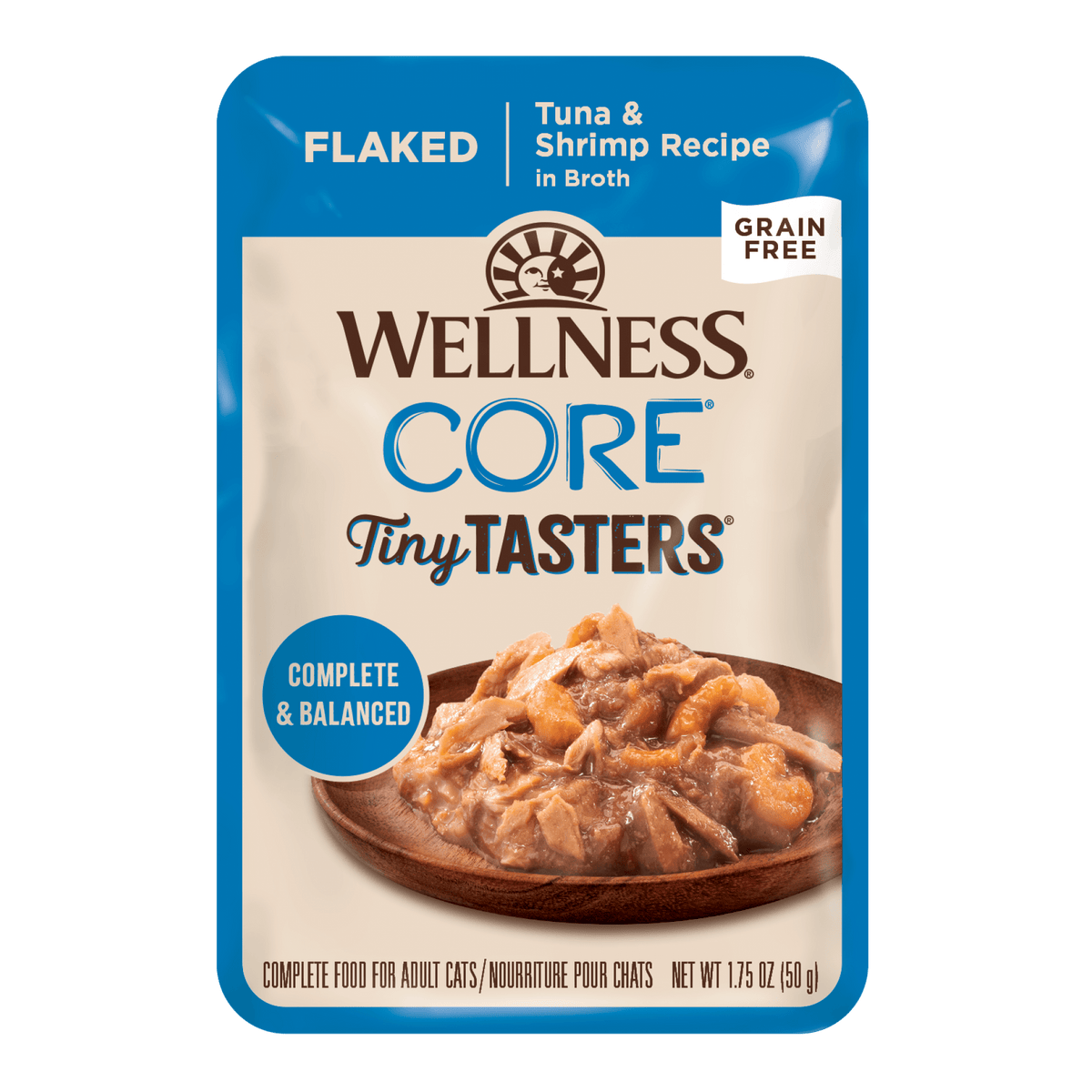 Wellness - Cat Core 50g Tiny Tasters Flaked Tuna & Shrimp 1.75ozSuperpets Trading