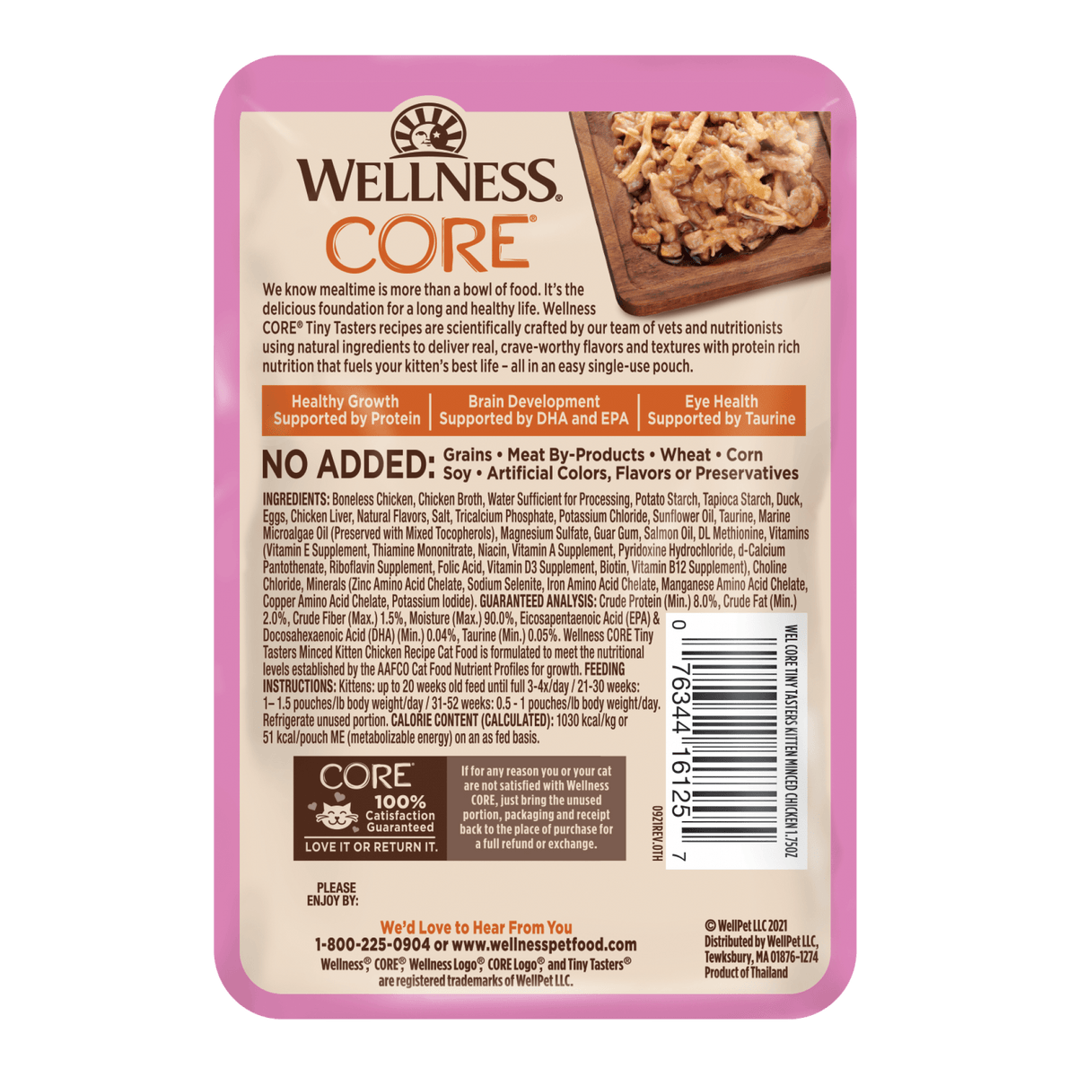 Wellness - Cat Core 50g Tiny Tasters Kitten Minced Chicken 1.75ozSuperpets Trading