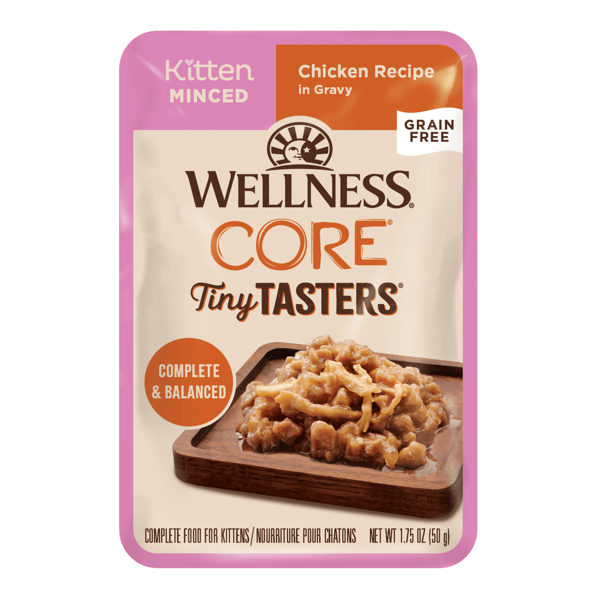 Wellness - Cat Core 50g Tiny Tasters Kitten Minced Chicken 1.75ozSuperpets Trading
