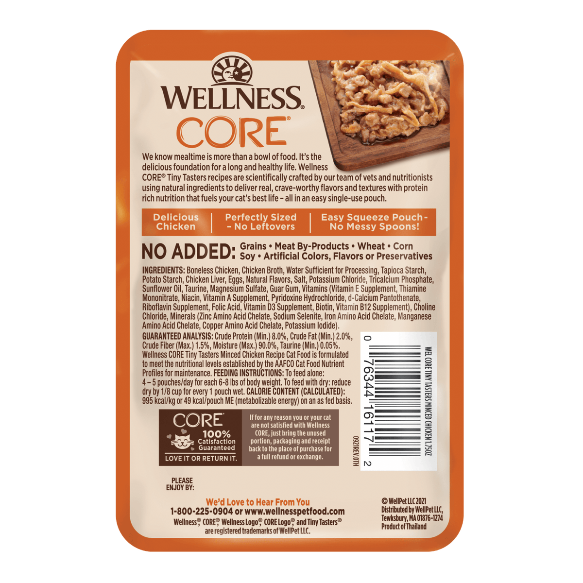 Wellness - Cat Core 50g Tiny Tasters Minced Chicken 1.75ozSuperpets Trading