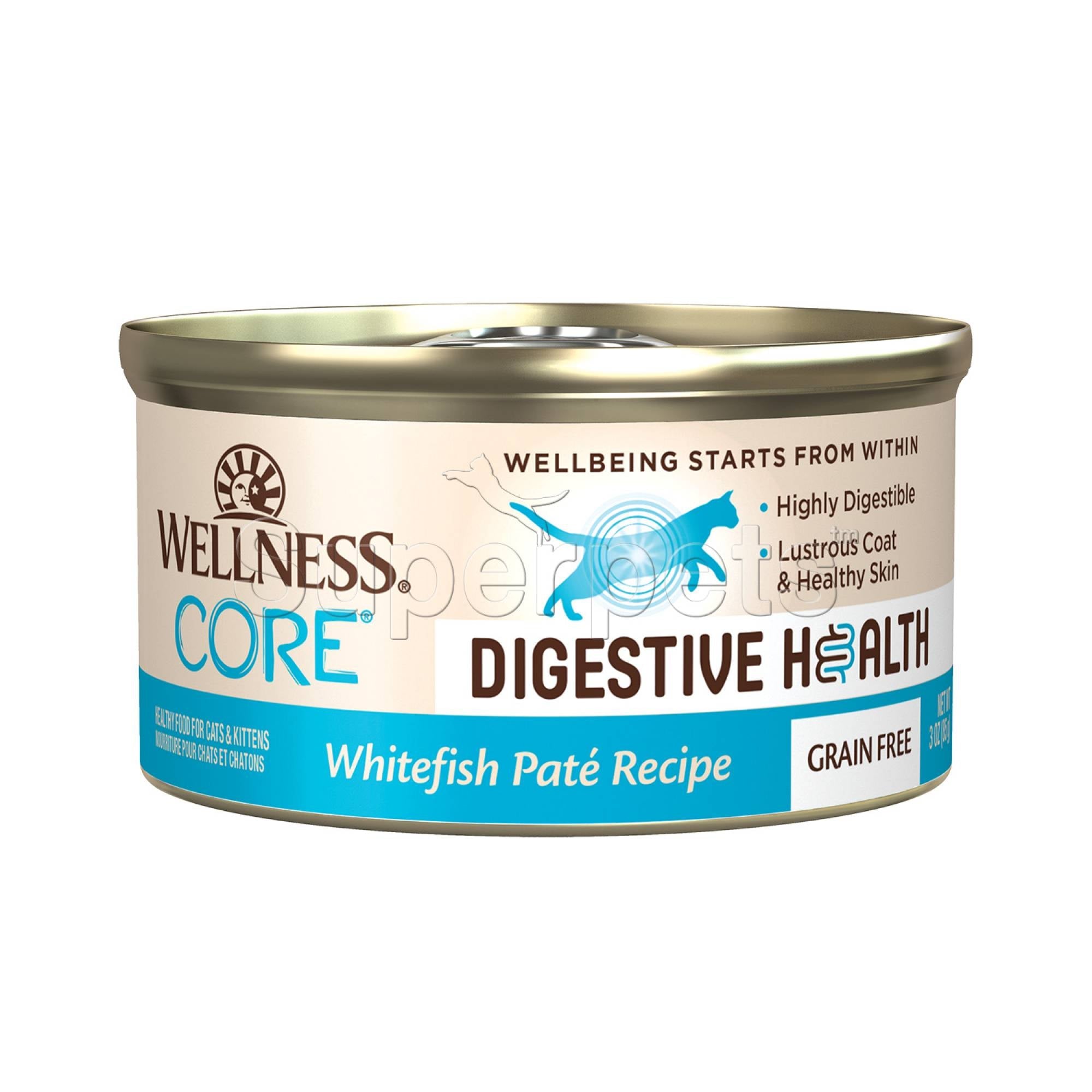 Wellness - Cat Core Digestive Health - Whitefish Pate Recipe Grain-Free 85gSuperpets Trading