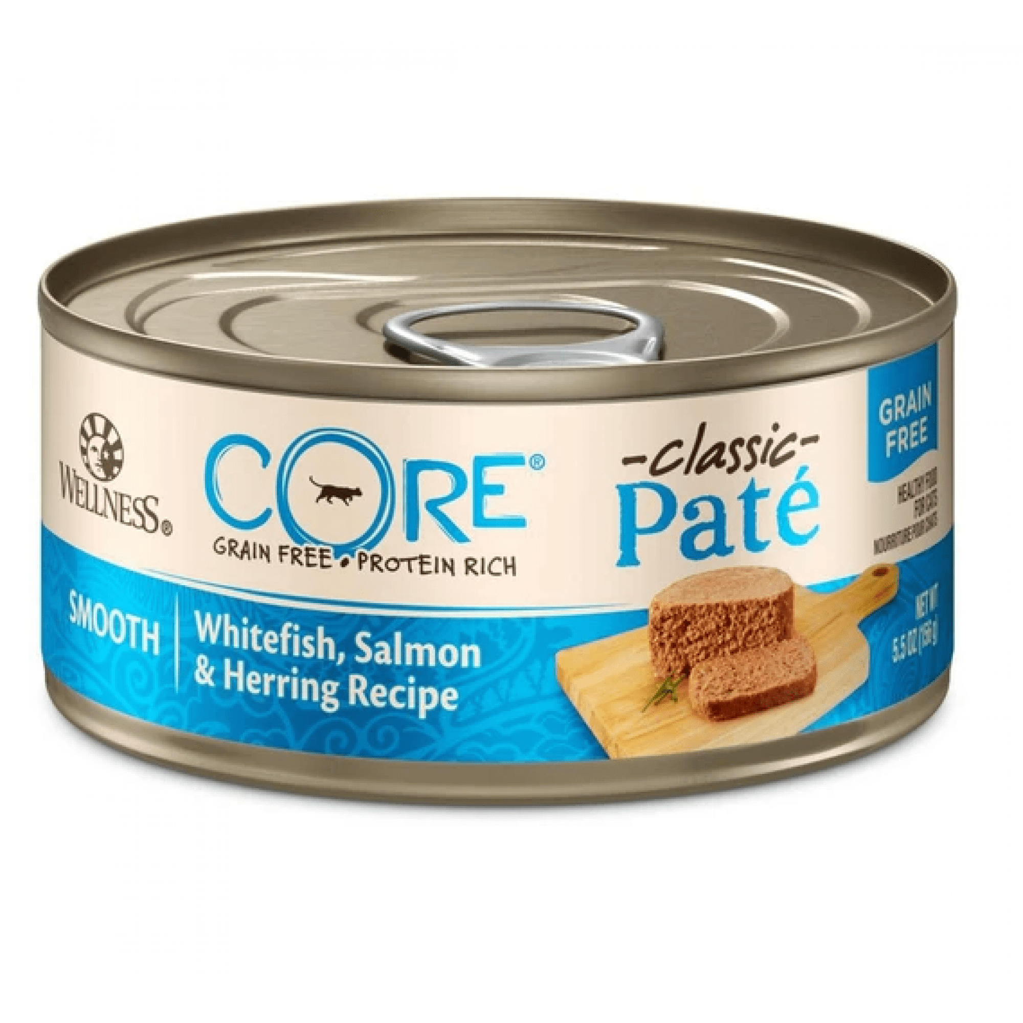 Wellness - Cat Core Grain-Free 156g Classic Pate Whitefish, Salmon & Herring RecipeSuperpets Trading