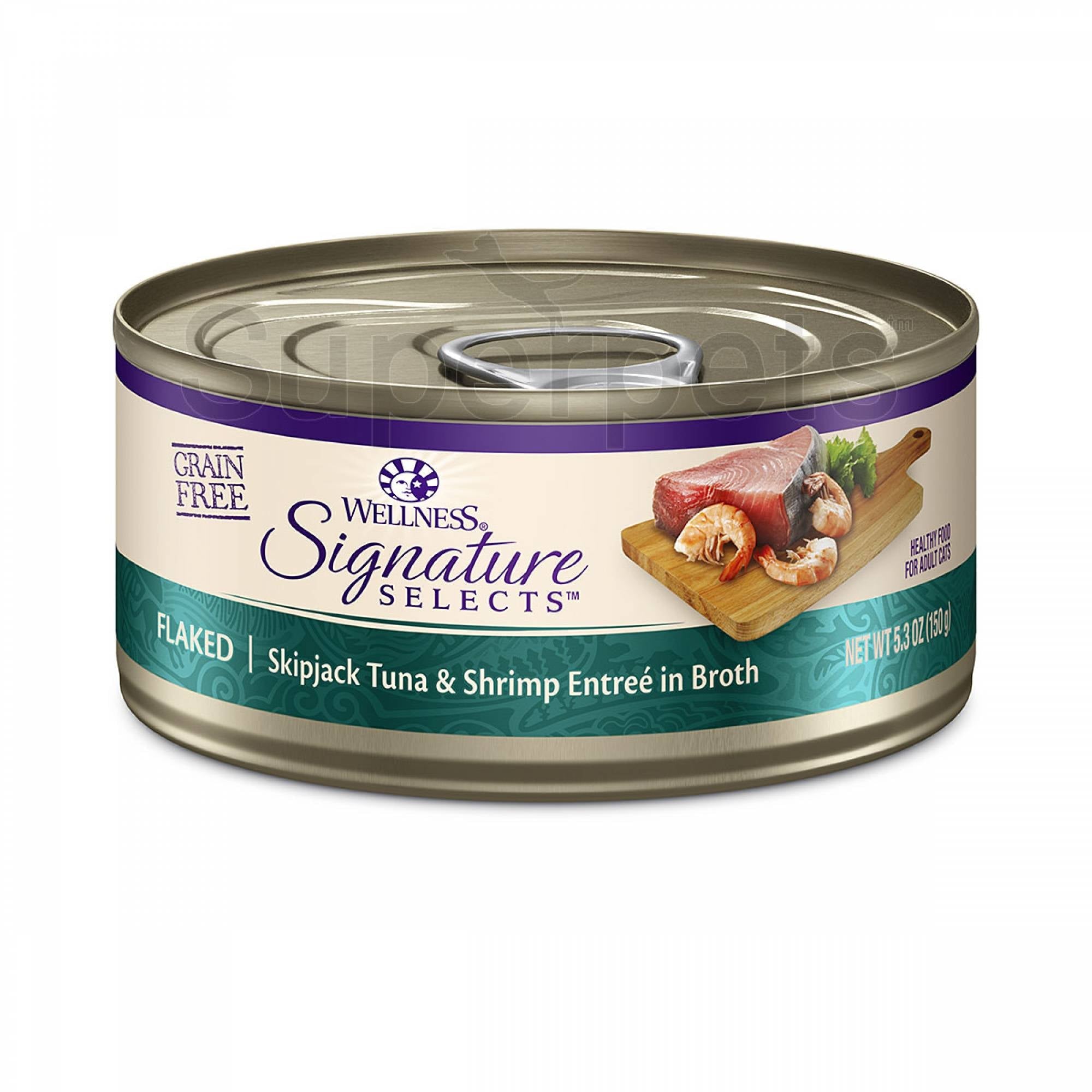 Wellness - Cat Core Signature Selects - Flaked Skipjack Tuna & Shrimp Entree in Sauce Grain-Free 150gSuperpets Trading