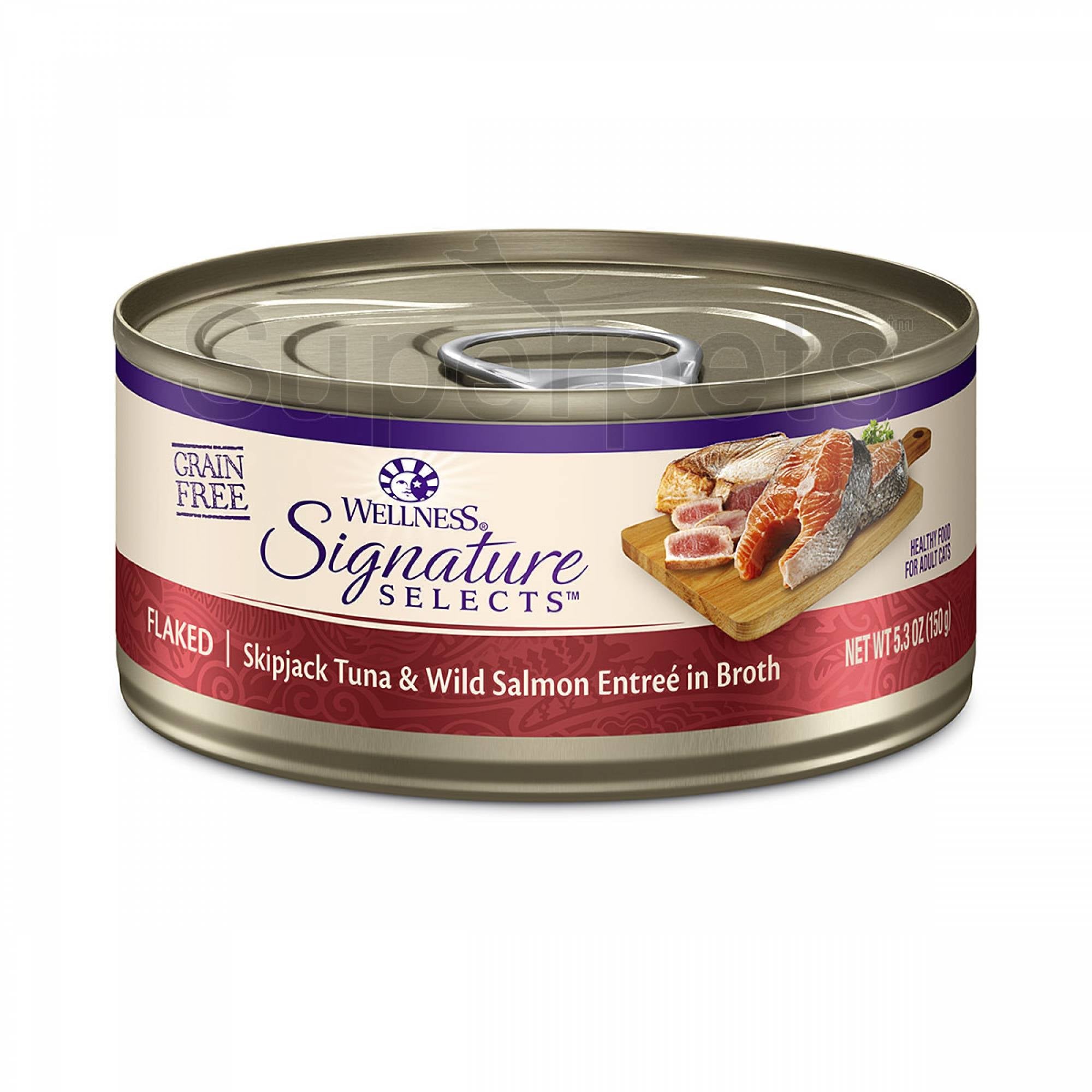 Wellness - Cat Core Signature Selects - Flaked Skipjack Tuna & Wild Salmon Entree in Sauce Grain-Free 150gSuperpets Trading