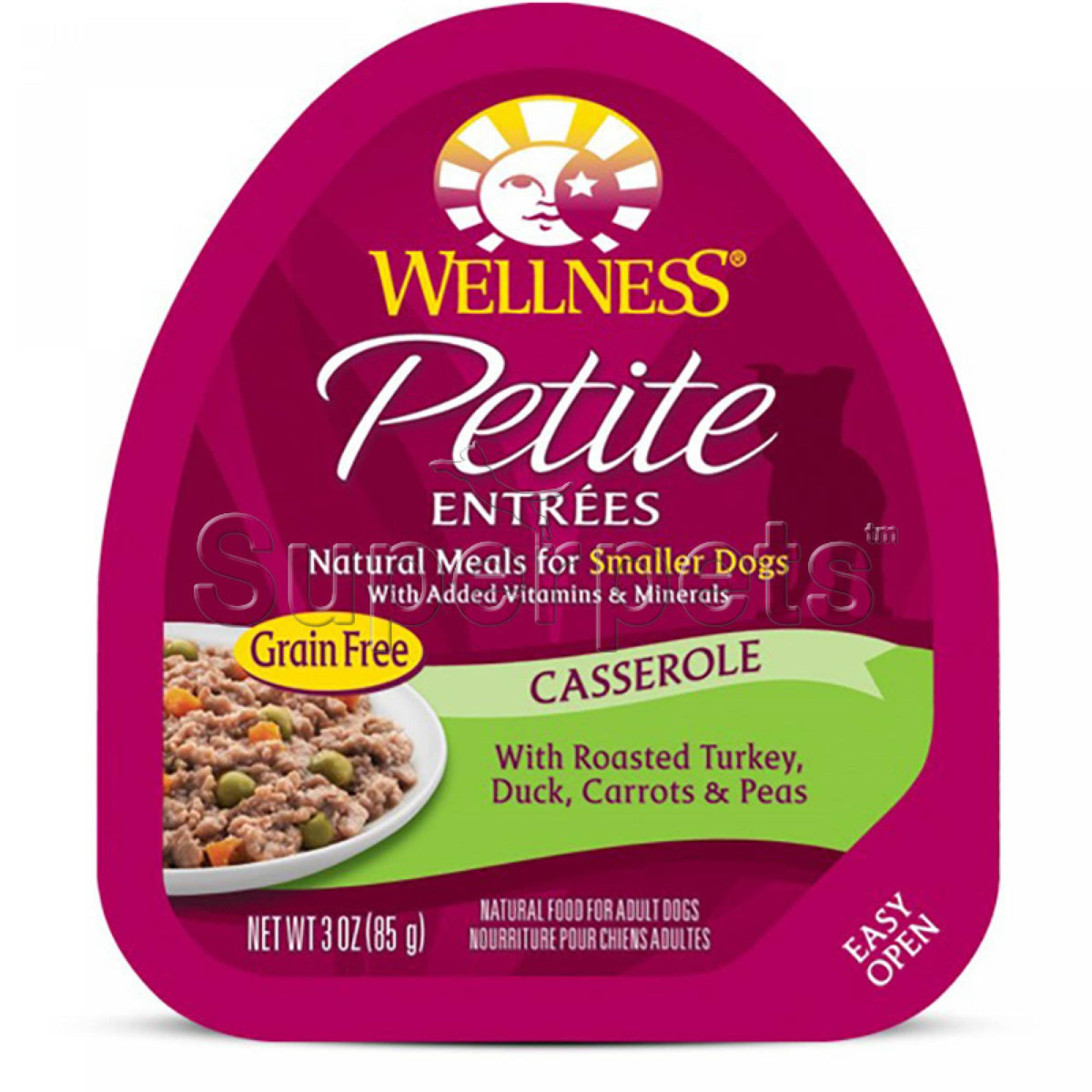 Wellness - Dog Petite Entrees 85g Casserole Roasted Turkey, Duck, Carrots & PeasSuperpets Trading