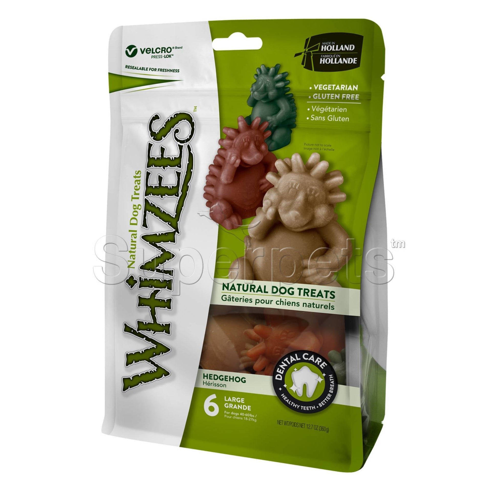 Whimzees Natural Dental Dog Treats - Hedgehog - L - 6pcs (WHZ315)DogsSuperpets Trading