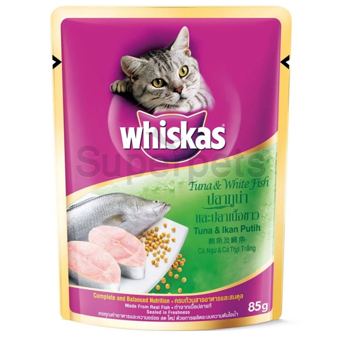 Whiskas - Pouch Tuna & White Fish 80gSuperpets Trading