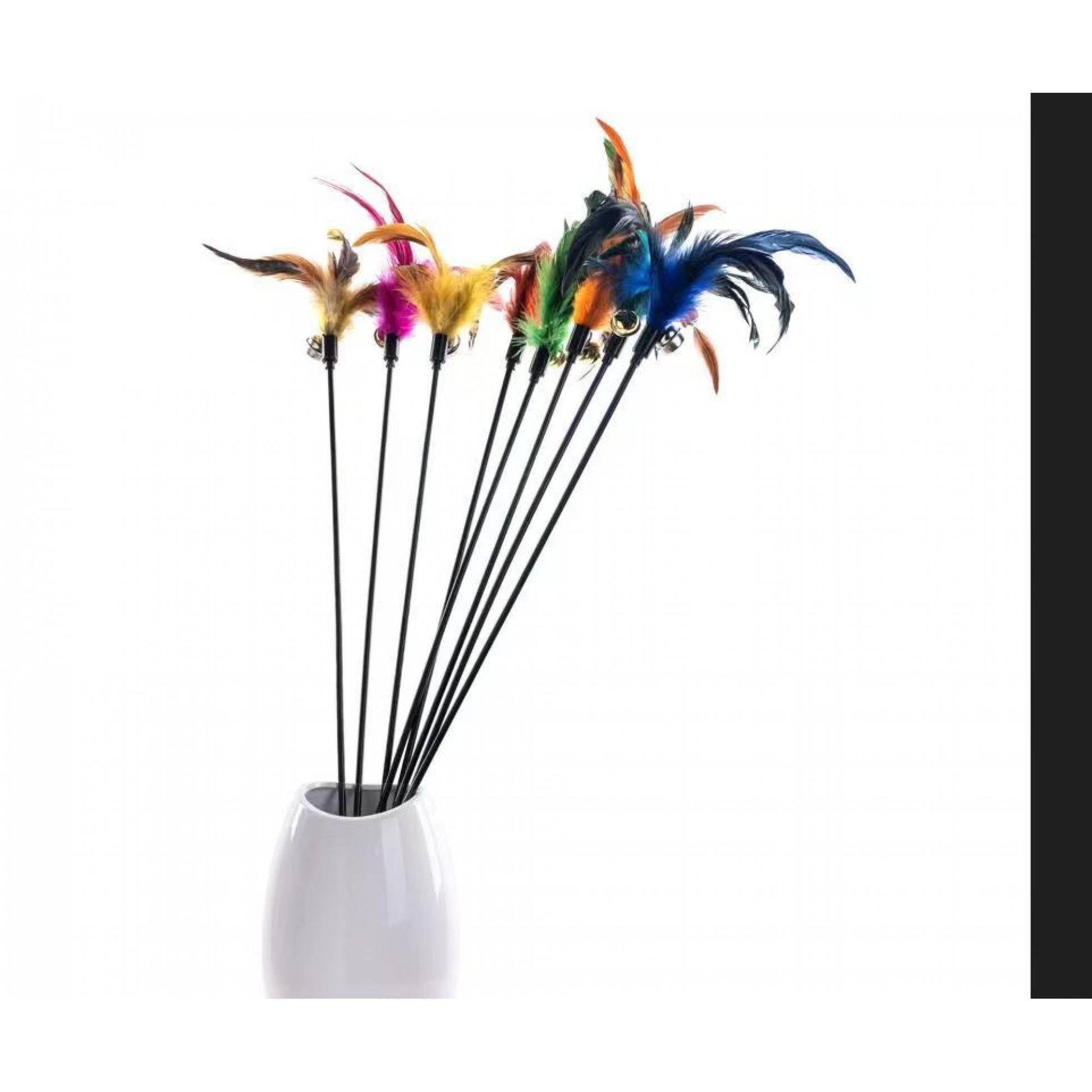 YSSP - A001 Coloured Feather Cat Stick 65cmCatsSuperpets Trading